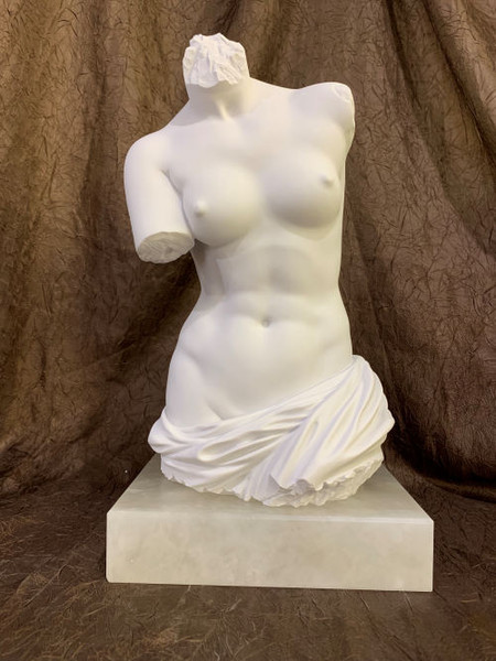 Sculpture Torso Of The Aphrodite Of Melos Venus De Milo Marble